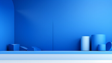 Simple Blue Background For Product