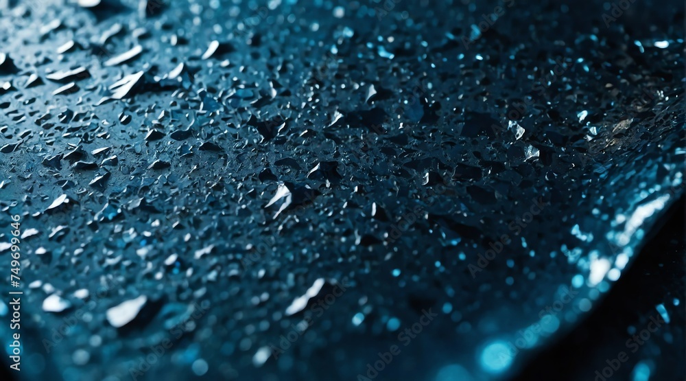 Poster shiny sparkling blue foil surface texture from generative ai