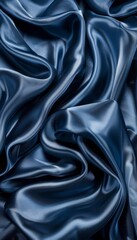 Fototapeta premium Elegant black silk fabric delicate textured background for design projects and creative concepts