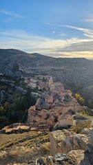 Landscape of the beautiful town of Albarracín, in Teruel.
