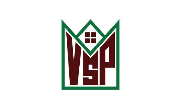 VSP initial letter real estate builders logo design vector. construction, housing, home marker, property, building, apartment, flat, compartment, business, corporate, house rent, rental, commercial