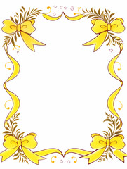 Obraz premium リボンフレーム