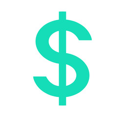 シンプルな緑色のドルマーク