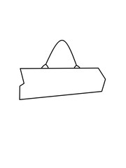 Direction Label Line Vector Icon Sign