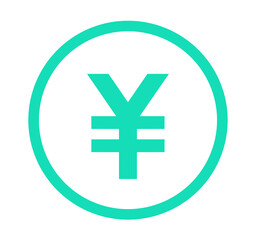 Fototapeta premium シンプルな緑色の円マーク