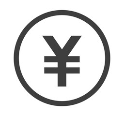 シンプルな黒色の円マーク