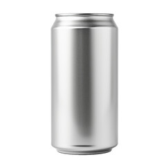 Blank aluminum can isolated on transparent background, png