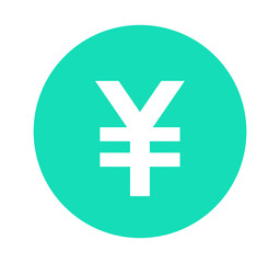 シンプルな緑色の円マーク