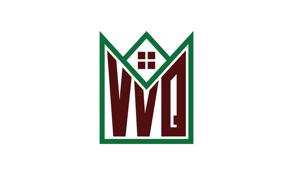 VVQ initial letter real estate builders logo design vector. construction, housing, home marker, property, building, apartment, flat, compartment, business, corporate, house rent, rental, commercial