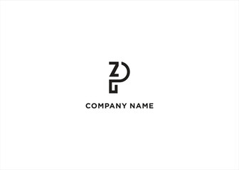 PZ logo design vector template