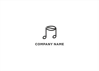 Music Coffee Logo Stock Vector