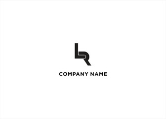 Initial Letter LR Logo Creative Modern Stock Vector
