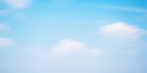 motion blur background with sky scenery or environment. blurry blue sky and clouds