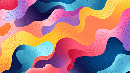 Obraz premium Fun colorful seamless pattern