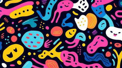 Naklejka premium Abstract colorful pattern background seamless texture
