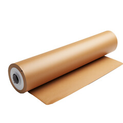 Blank cardboard mailing tube isolated on transparent background, png