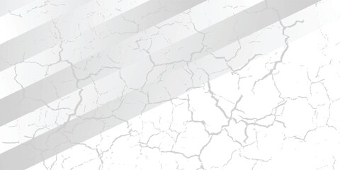 Random shifted white cube boxes block background wallpaper banner with copy space. vector ilustration