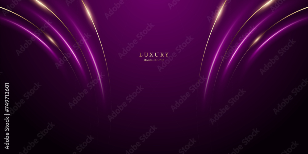 Wall mural purple abstract background with luxurious effects Modern vector illustration