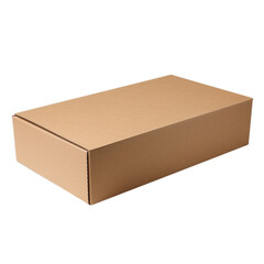 Blank software box mockup isolated on transparent background, png