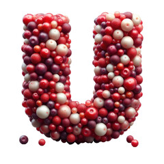 Isolated 3D Letter on a Clear PNG Canvas Generative AI