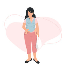 Mother holding her child in baby carrier