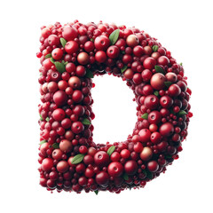 Isolated 3D Letter on a Clear PNG Canvas Generative AI