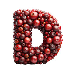 Isolated 3D Letter on a Clear PNG Canvas Generative AI