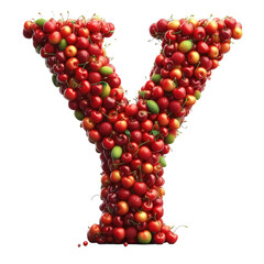 Isolated 3D Letter on a Clear PNG Canvas Generative AI