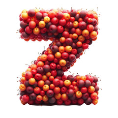 Isolated 3D Letter on a Clear PNG Canvas Generative AI