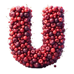 Isolated 3D Letter on a Clear PNG Canvas Generative AI