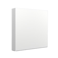 Blank cardboard software CD case isolated on transparent background, png