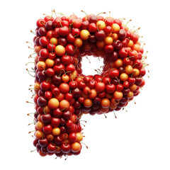 Isolated 3D Letter on a Clear PNG Canvas Generative AI