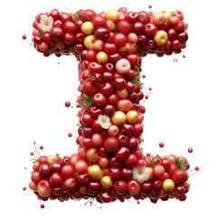 Isolated 3D Letter on a Clear PNG Canvas Generative AI