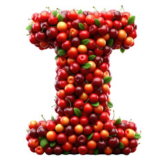 Isolated 3D Letter on a Clear PNG Canvas Generative AI