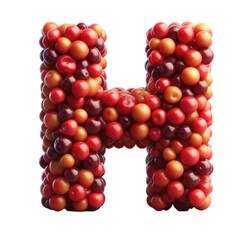 Isolated 3D Letter on a Clear PNG Canvas Generative AI