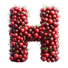 Isolated 3D Letter on a Clear PNG Canvas Generative AI