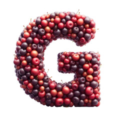 Isolated 3D Letter on a Clear PNG Canvas Generative AI