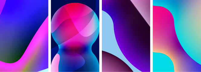 Abstract colors. Abstract backgrounds for wallpaper, business card, cover, poster, banner, brochure, header, website - obrazy, fototapety, plakaty