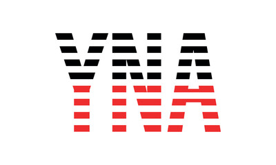 YNA three initial letter iconic line negative space minimal logo design vector template. monogram, abstract, wordmark, business, typography, minimalist, brand, company, flat, modern, unique, simple