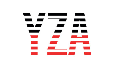 YZA three initial letter iconic line negative space minimal logo design vector template. monogram, abstract, wordmark, business, typography, minimalist, brand, company, flat, modern, unique, simple