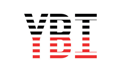 YBI three initial letter iconic line negative space minimal logo design vector template. monogram, abstract, wordmark, business, typography, minimalist, brand, company, flat, modern, unique, simple