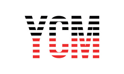 YCM three initial letter iconic line negative space minimal logo design vector template. monogram, abstract, wordmark, business, typography, minimalist, brand, company, flat, modern, unique, simple