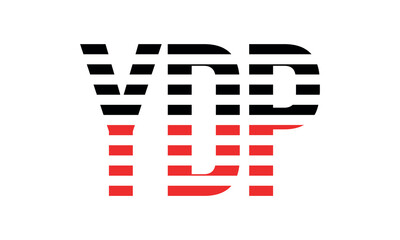 YDP three initial letter iconic line negative space minimal logo design vector template. monogram, abstract, wordmark, business, typography, minimalist, brand, company, flat, modern, unique, simple