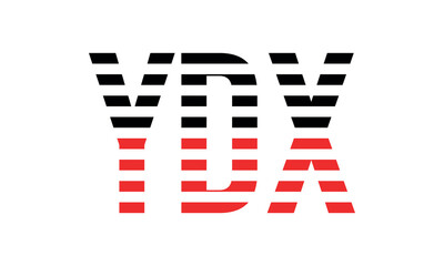 YDX three initial letter iconic line negative space minimal logo design vector template. monogram, abstract, wordmark, business, typography, minimalist, brand, company, flat, modern, unique, simple