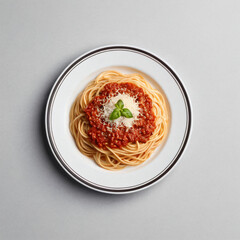 spaghetti with tomato sauce