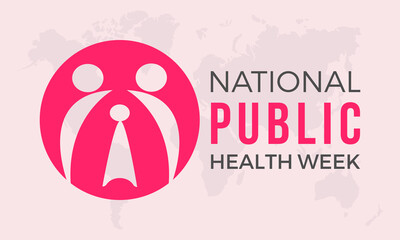 National Public Health Week Observed every year of April 1 to April 7, Vector banner, flyer, poster and social medial template design.