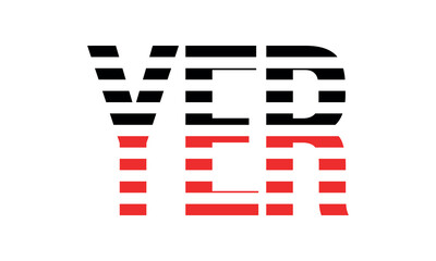 YER three initial letter iconic line negative space minimal logo design vector template. monogram, abstract, wordmark, business, typography, minimalist, brand, company, flat, modern, unique, simple