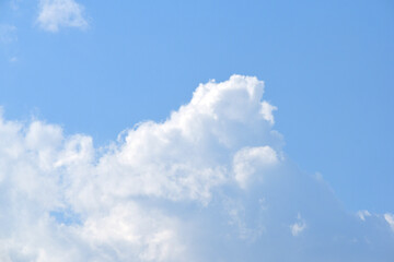 Naklejka na ściany i meble blue sky background with clouds, Beautiful white cloud on blue sky background, cloud closeup