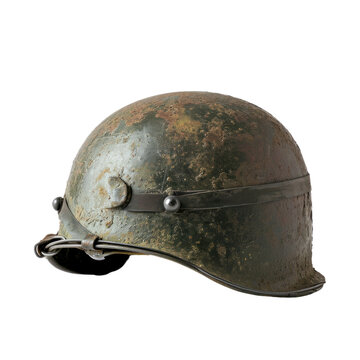 Soldier helmet Isolated on transparent background