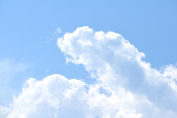 blue sky background with clouds, Beautiful white cloud on blue sky background, cloud closeup